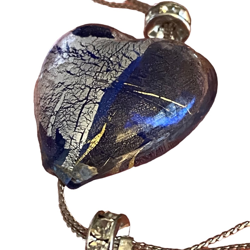 Venetian Glass Bead Heart Murano